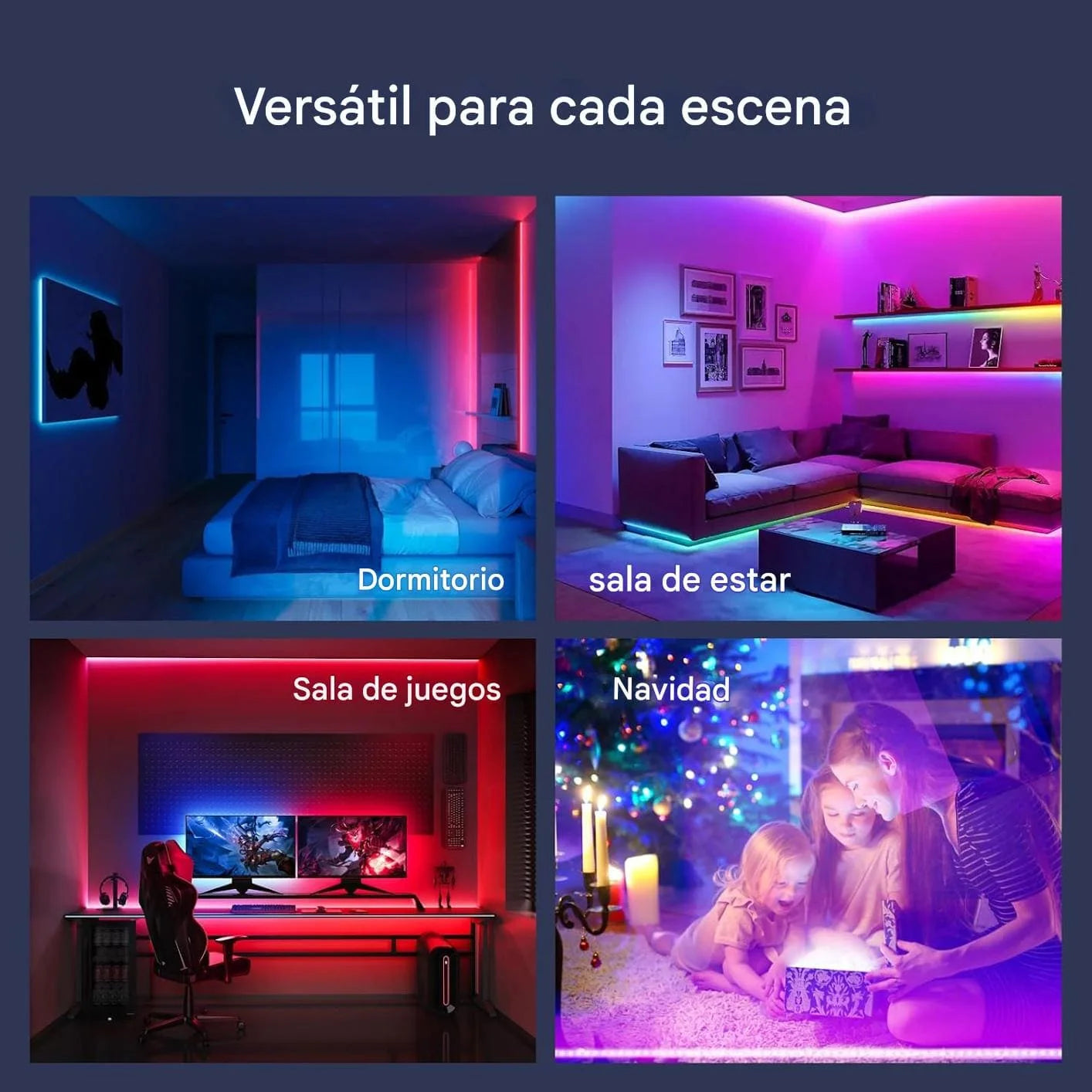 ¡Nuevo! Luces LED RGB -Transforman Tu Espacio en un Lugar Increíble
