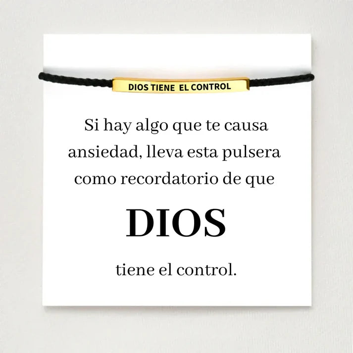 ¡Nuevo! PULSERA DIOS TIENE EL CONTROL- Siente la paz como nunca antes.❤️