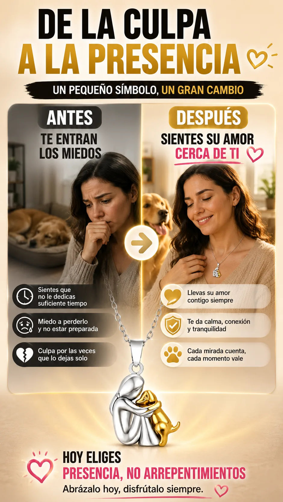 De la culpa a llevar su presencia contigo