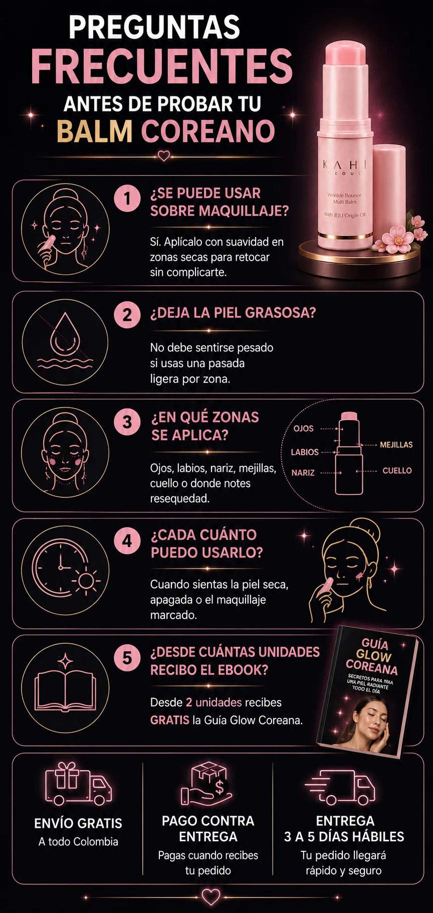 Preguntas frecuentes KAHI balm coreano