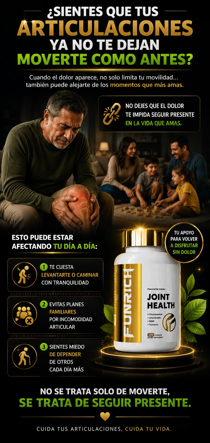 Funrich Joint Health para apoyar tus articulaciones y movilidad diaria