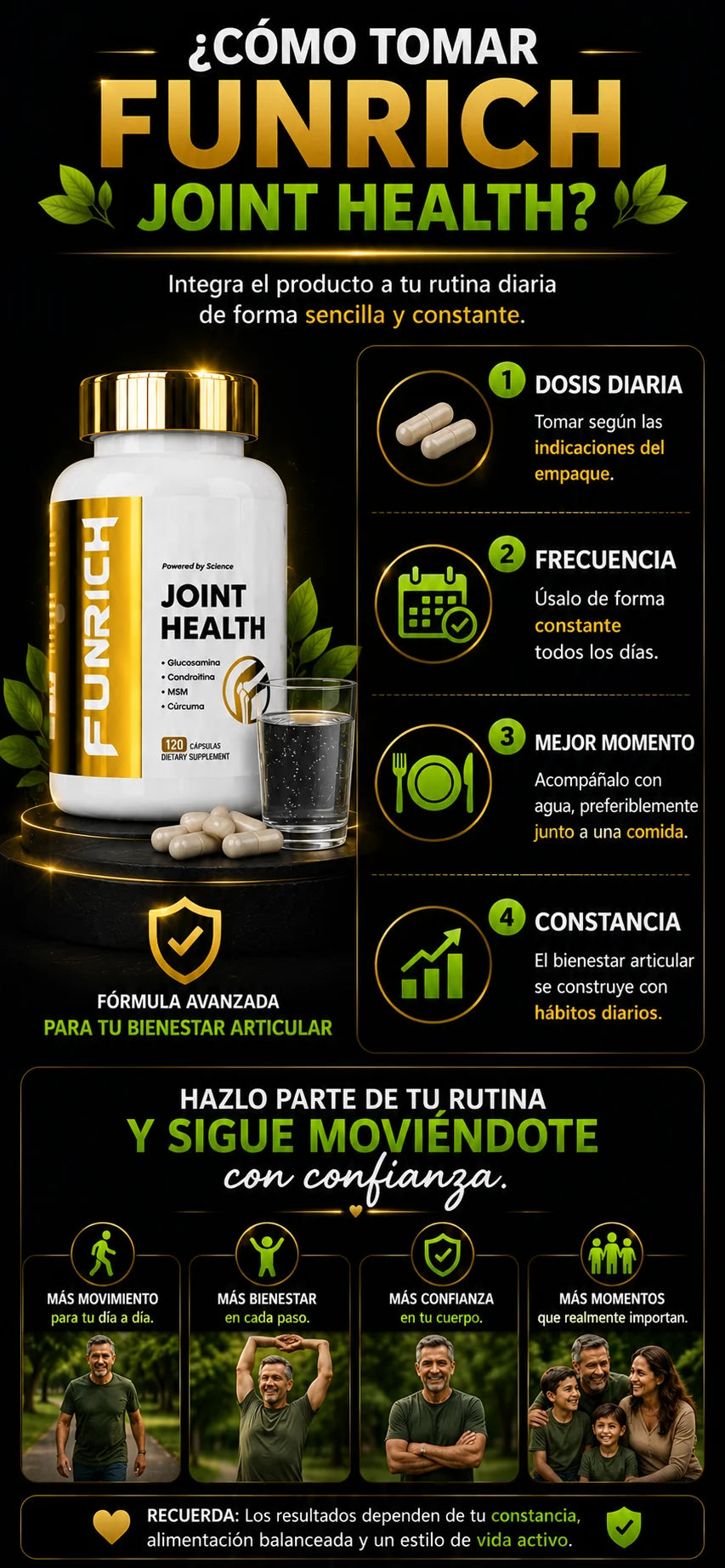 Como tomar Funrich Joint Health