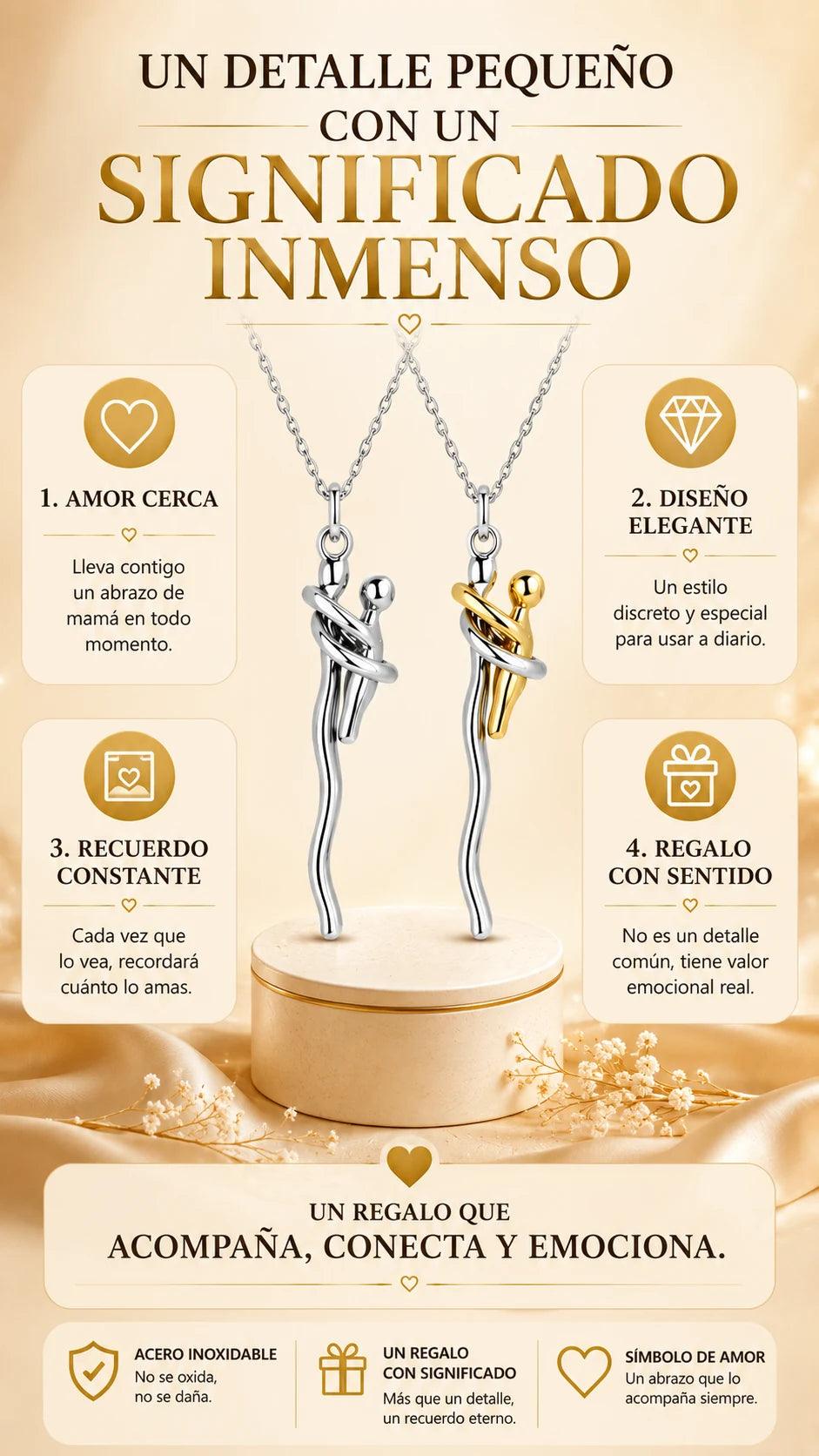 Detalles y significado del Collar Abrazo de Amor