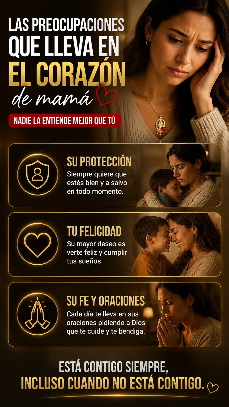 Preocupaciones que una madre lleva en el corazon