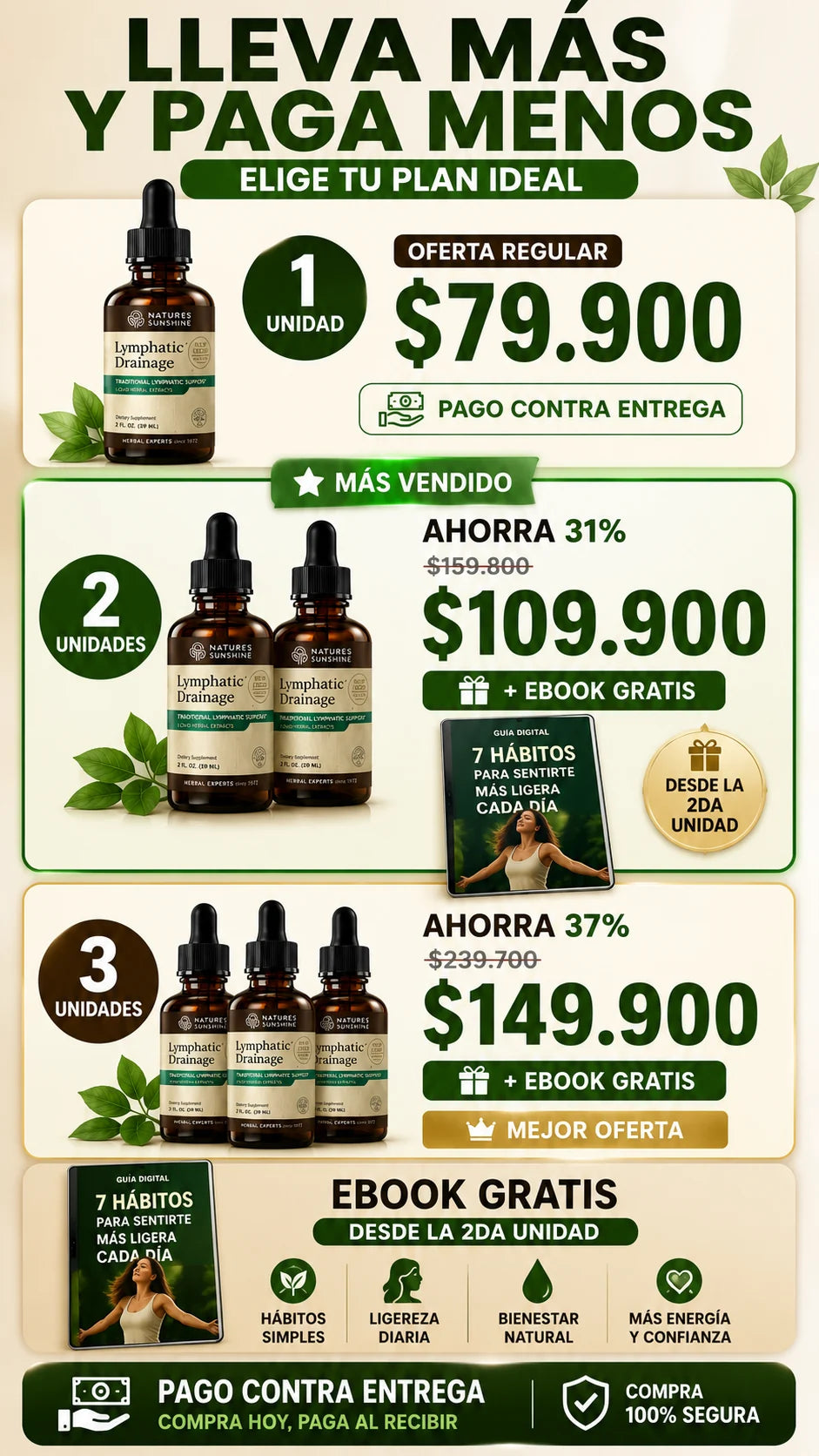 Oferta Lymphatic Drainage una dos y tres unidades